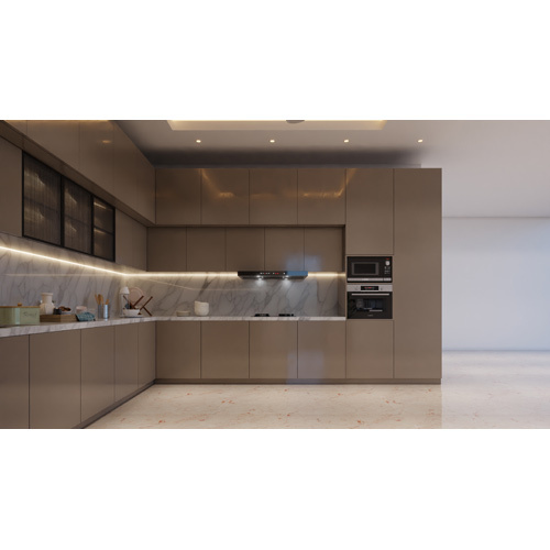 Blind Corner Unit - Color: Matte Blue And Black Counter