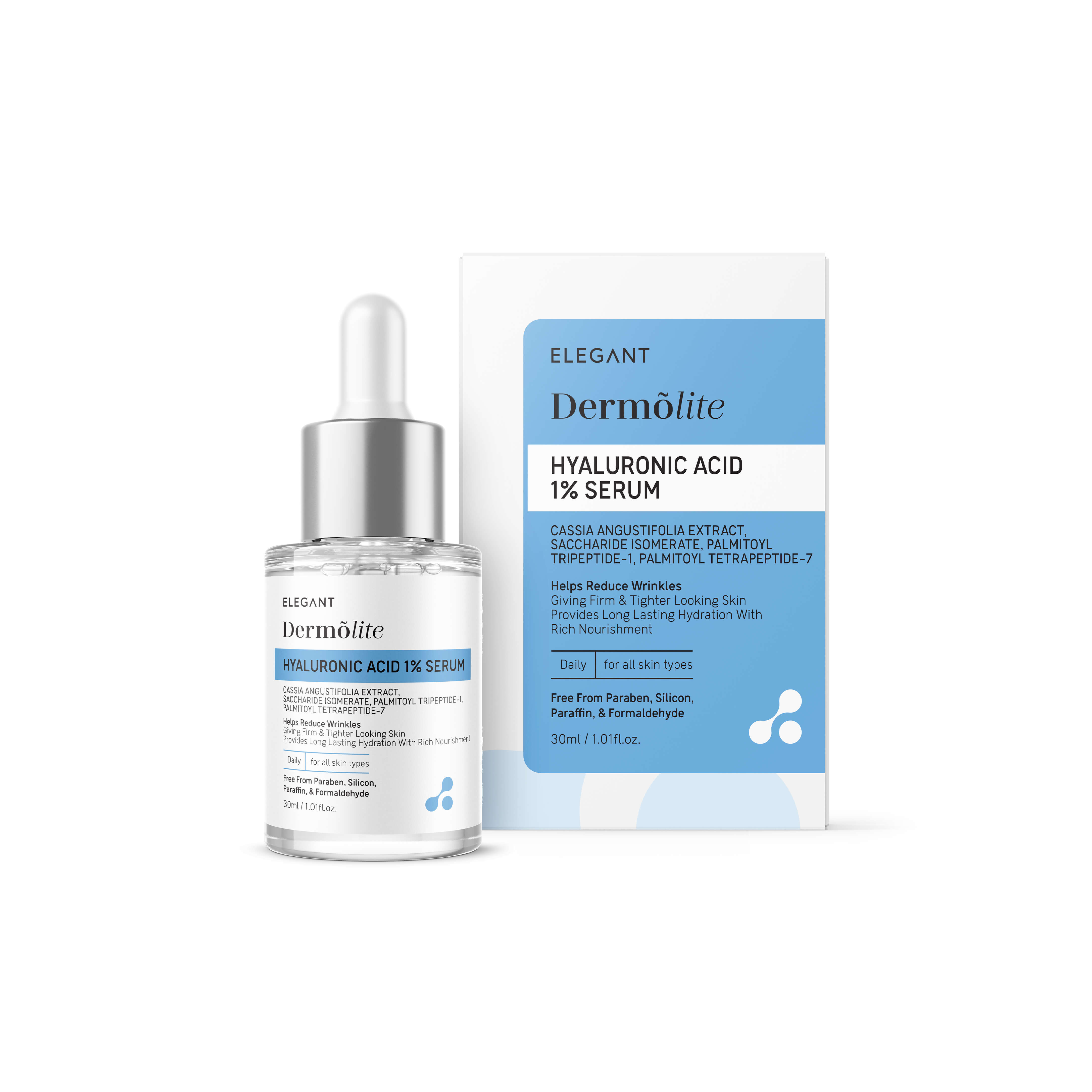 Dry Skin Face Serum - Liquid | 36 Months Shelf Life, Hydrating Hyaluronic Acid, Skin-rejuvenating Niacinamide, Witch Hazel Extract For Minimizing Redness