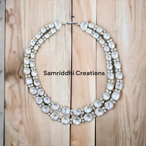 Diamond Polki Necklace Set