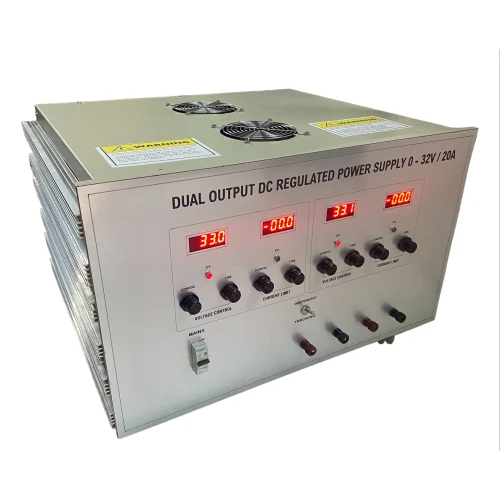 32V - 20A Dual Output Dc Regulated Power Supply - Input Voltage: 230V Ac Volt (V)