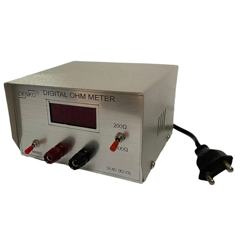 Denko Corded Electric Digital Ohmmeter - Dimension (L*W*H): 17X17X10.4Cm  Centimeter (Cm)