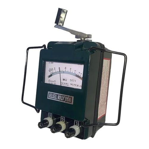 Denko Hand Operated Insulation Tester - Frequency (Mhz): 50 Hz Hertz (Hz)