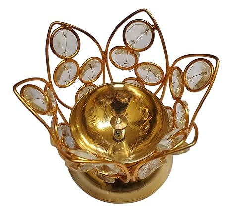 Crystal Brass Diya