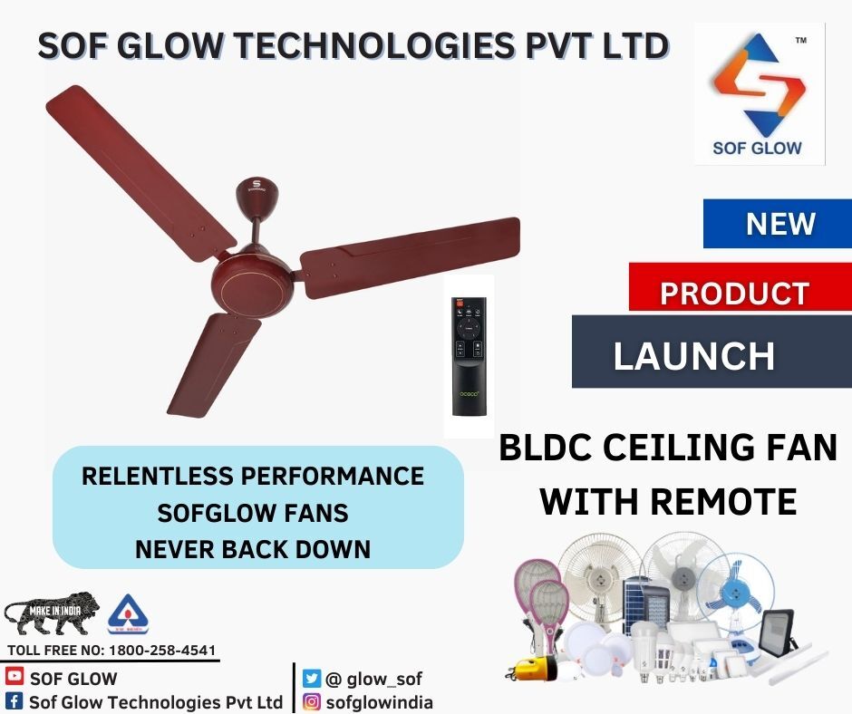 BLDC CEILING FAN WITH REMOTE DECORATIVE