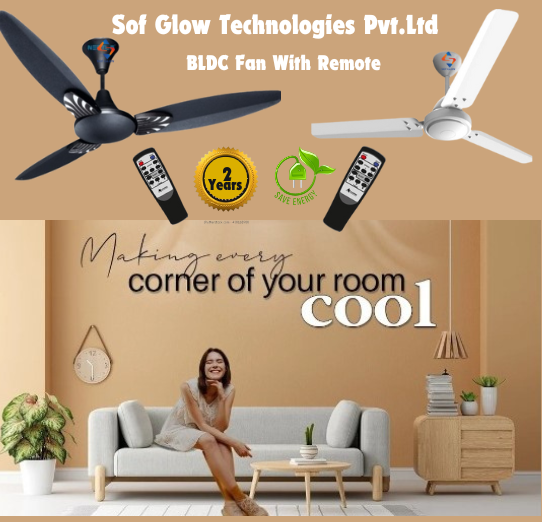 BLDC CEILING FAN WITH REMOTE DECORATIVE