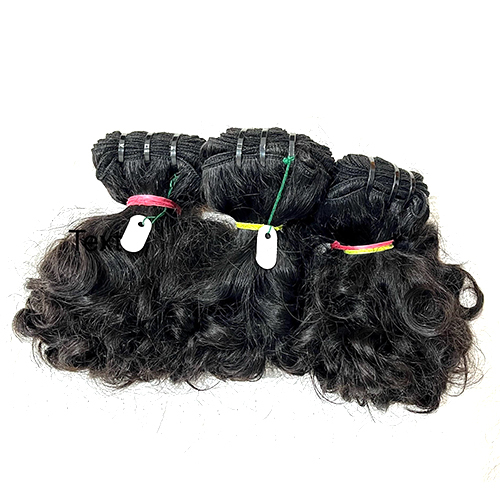 8inch Remy Double Drawn Black Hair