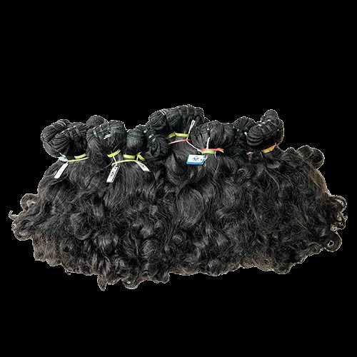 12inch Remy Double Drawn Black Color Hair - Human Hair Type: Indian