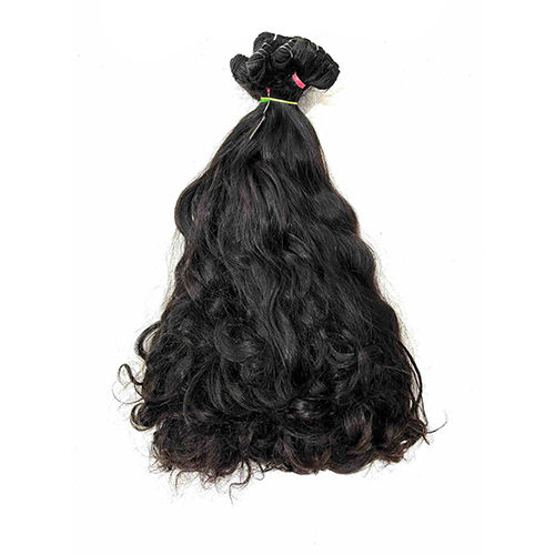 20inch Remy Double Drawn Black Hair - Human Hair Type: Indian