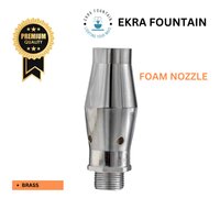 Foam Fountain Nozzle - Brass Material, 1 Inch Size, Silver Color | Perfect For Water Fountains, 100% Visibility Rating, 0.5 Hp Work Pressure