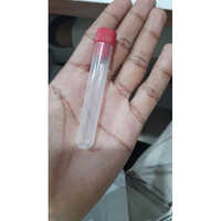 Plain Test Tube With Red Cap