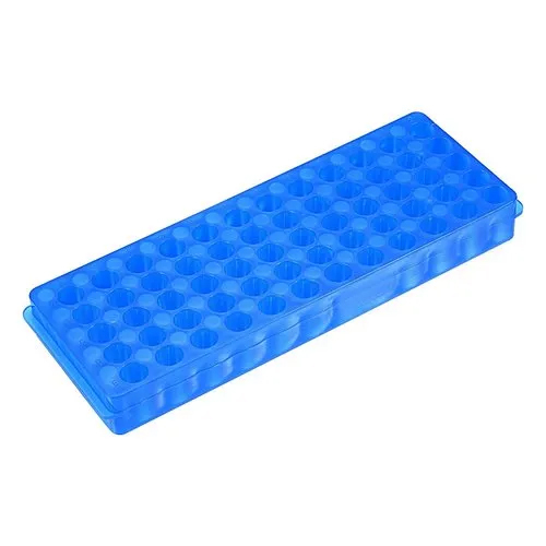 Microcentrifuge Tube Stand 60 Holes - Durable Material, Standard Size | Holds 60 Tubes, Ideal for Chemical Laboratory Applications