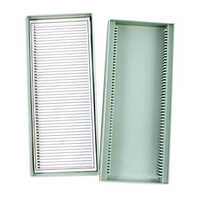 Slide Box For 50 Slides - Polypropylene Material, 50 Slide Capacity, Sleek Grey Design | Ideal For Chemical Laboratory Use, 1-year Warranty