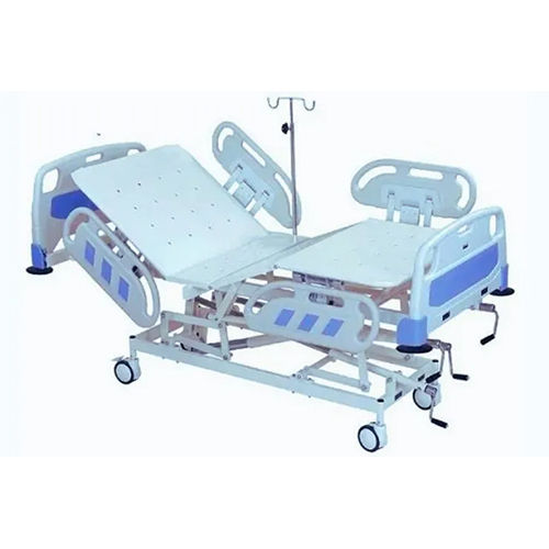 Five Functions Manual Icu Bed Overall Size: 2200L X 1000W X 600-800H Mm. - Color: White