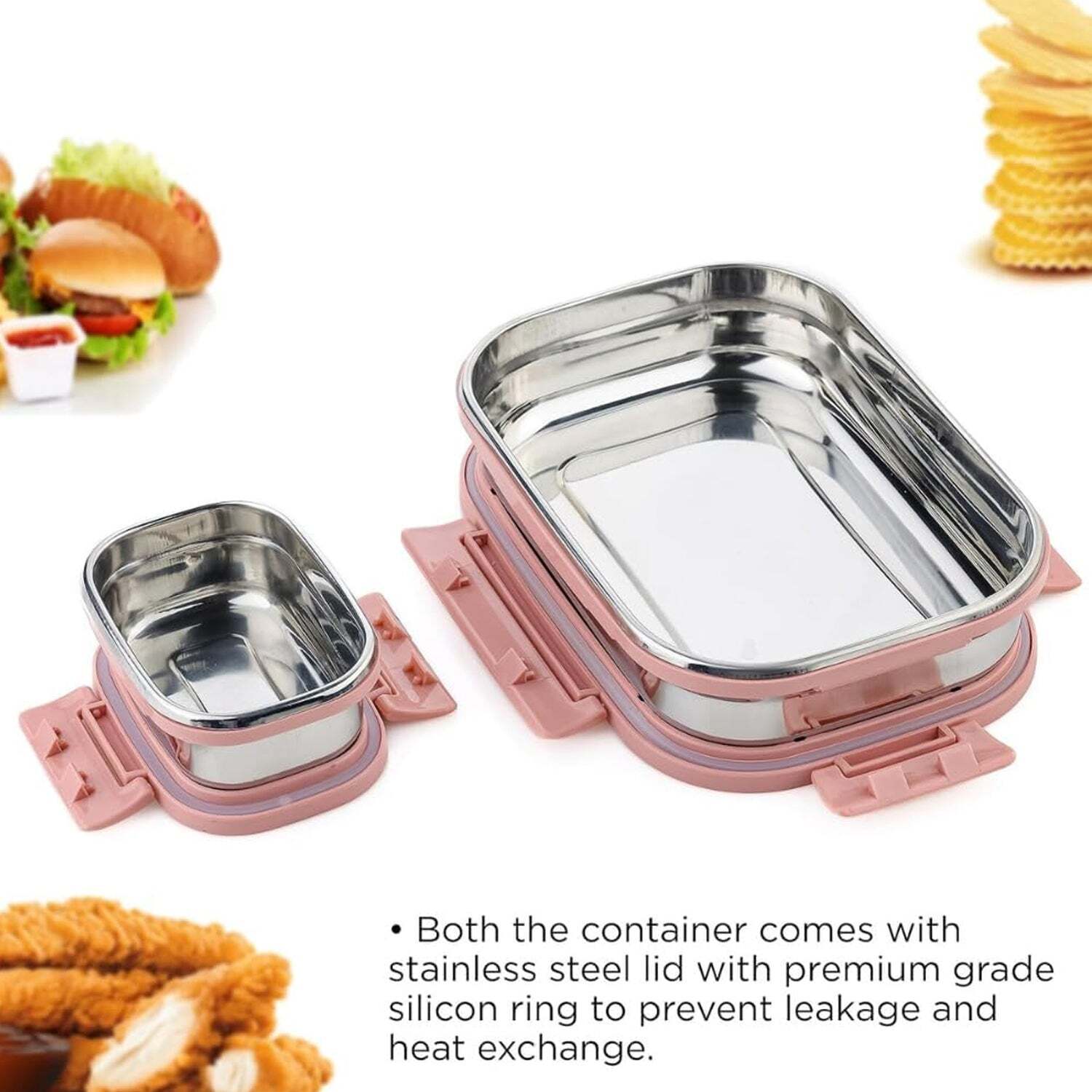 Premium Stainless Steel Leak Proof Air Tight Lunch Boxess
