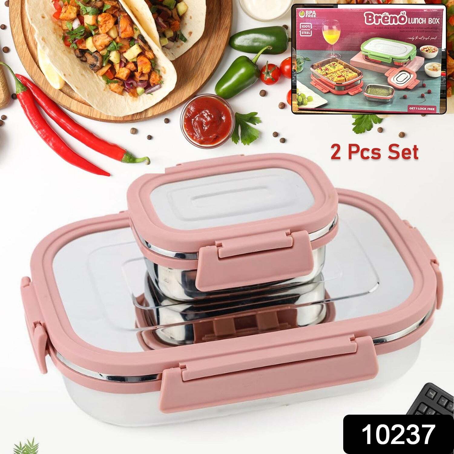 Premium Stainless Steel Leak Proof Air Tight Lunch Boxess