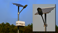 12w Solar Street Light - Color: Silver