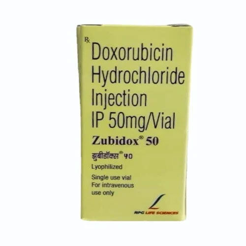 50Mg Zubidox Doxorubicin Hydrochloride Injection - Physical Form: Liquid