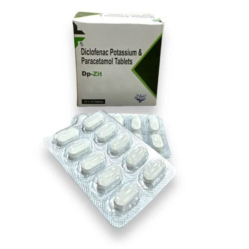 Dp Zit Diclofenac Potassium Paracetamol Tablets