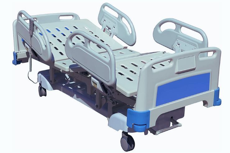 FIVE FUNCTIONS ELECTRIC ICU BED Overall Size: 2200L X 1000W X 600-800H mm.