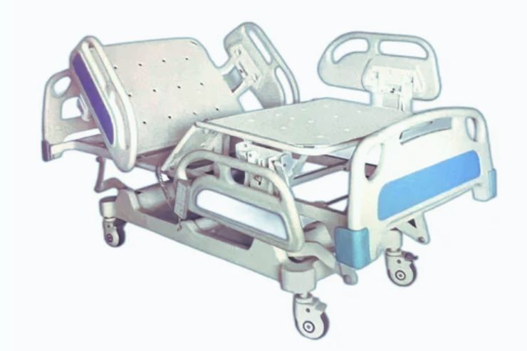 FIVE FUNCTIONS ELECTRIC ICU BED Overall Size: 2200L X 1000W X 600-800H mm.