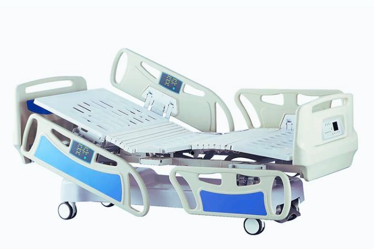 FIVE FUNCTIONS ELECTRIC ICU BED Overall Size: 2200L X 1000W X 600-800H mm.