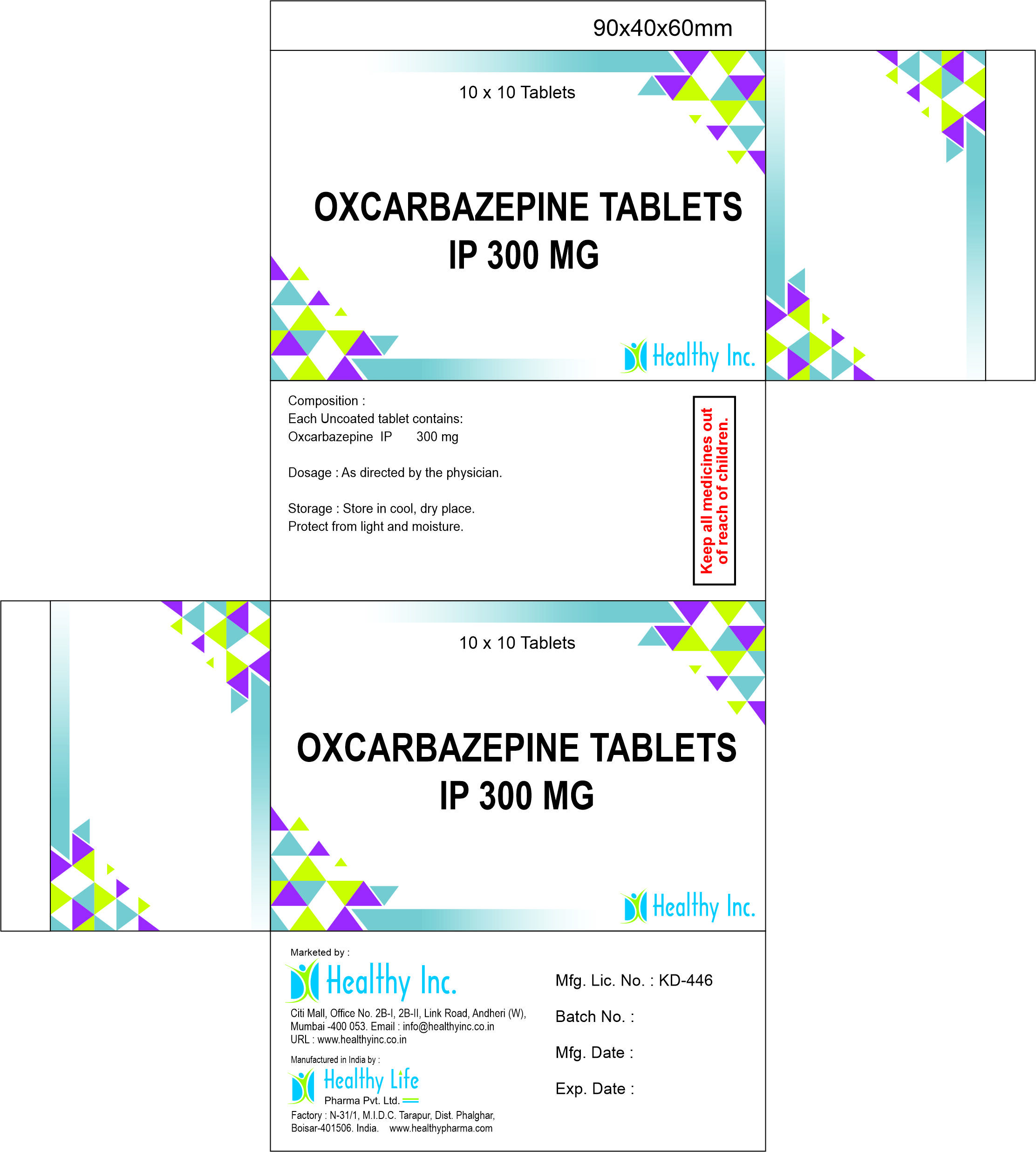 Oxcarbazepine tablet 150mg