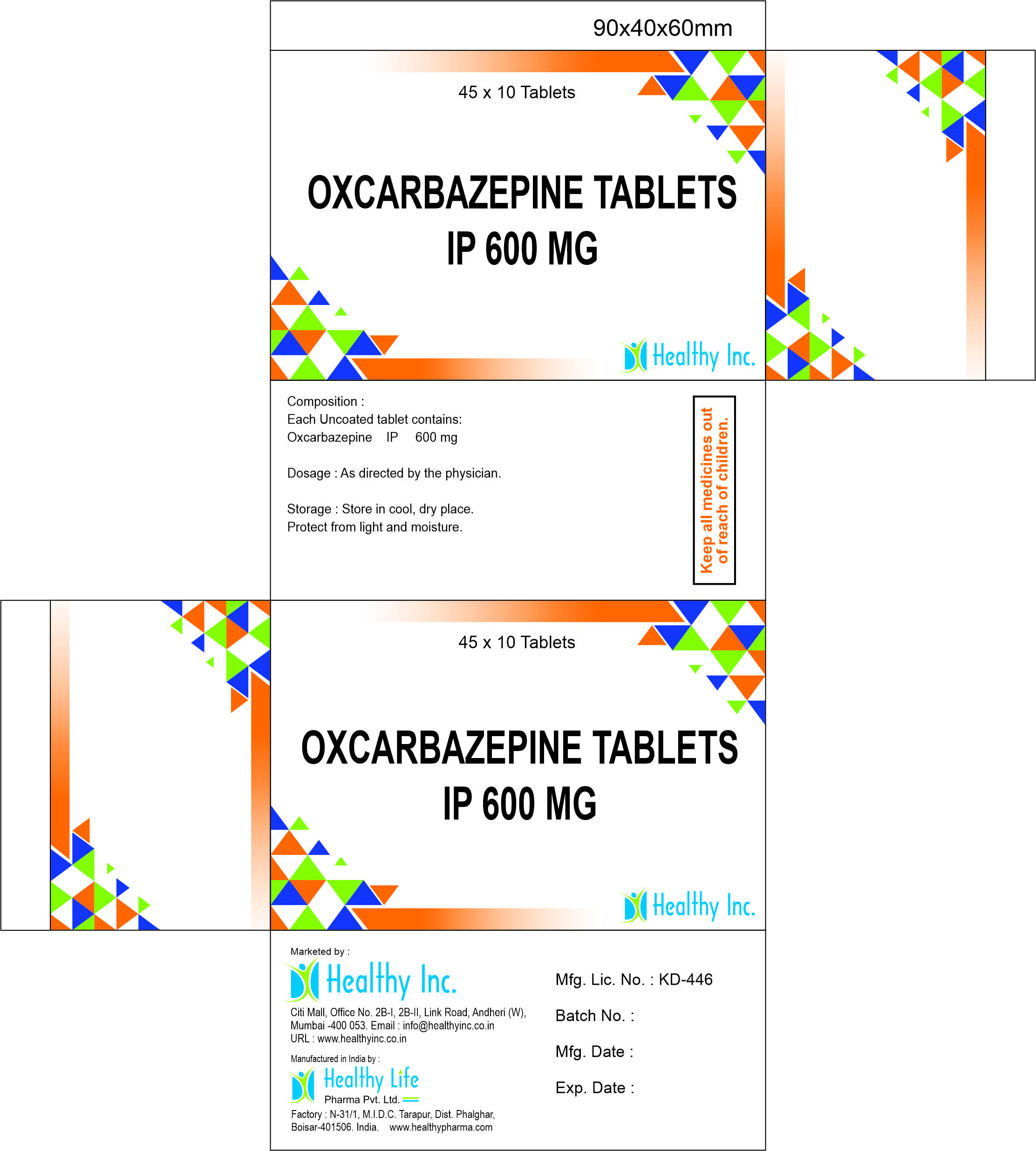 Oxcarbazepine tablet 150mg