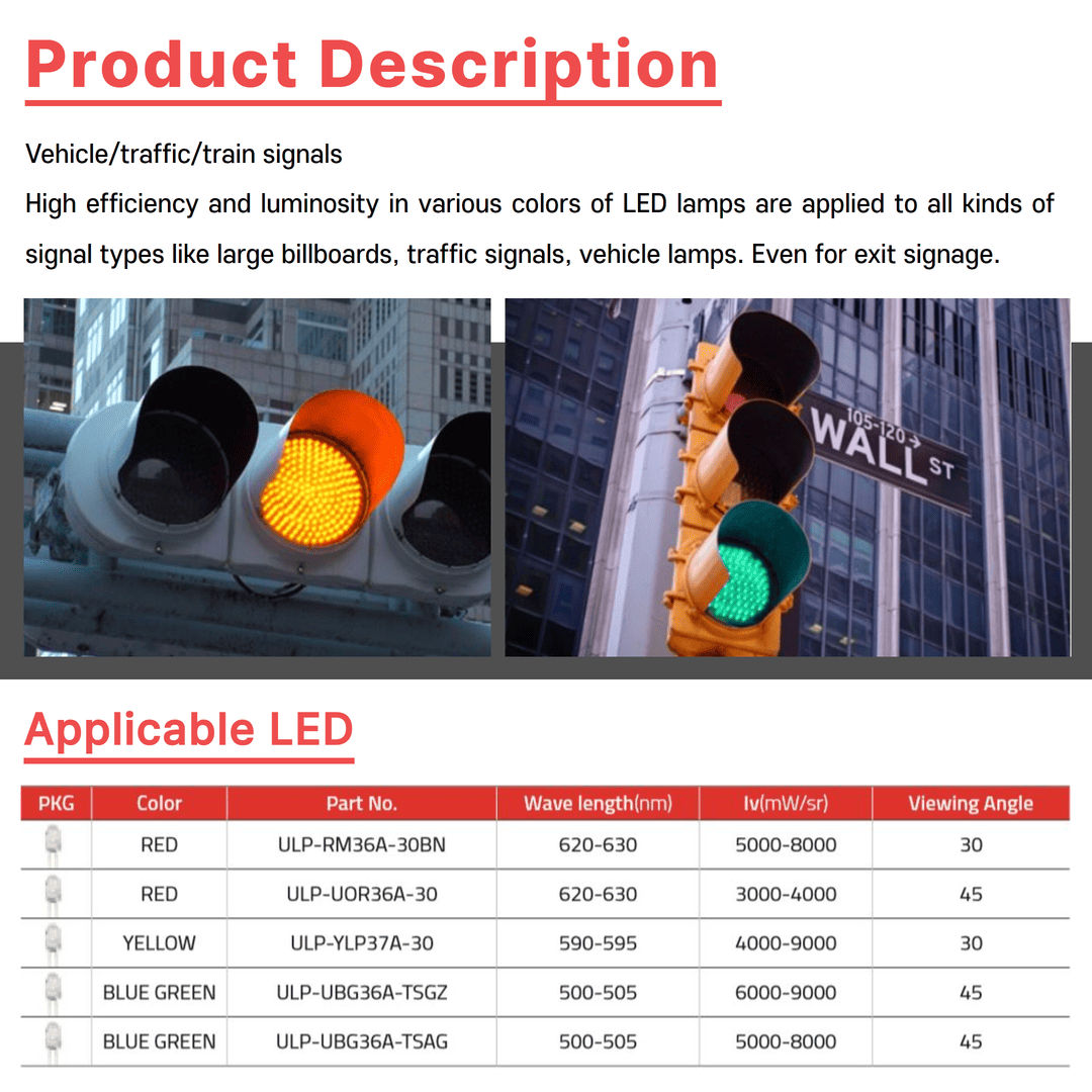 [UJIN LED]  Traffic signal LED light