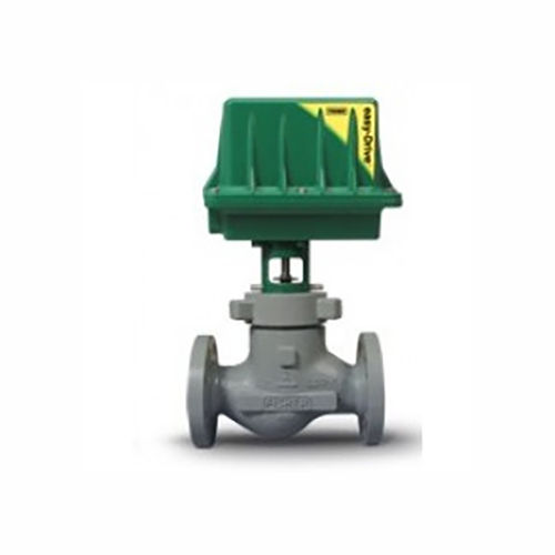 Fisher Electric Actuators With Baumann Nv Electric Control Valve Series - Color: Green & Grey