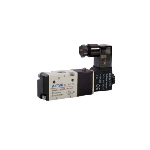 3V10 Series 3V120-M5 Airtac Solenoid Valve - Color: Black