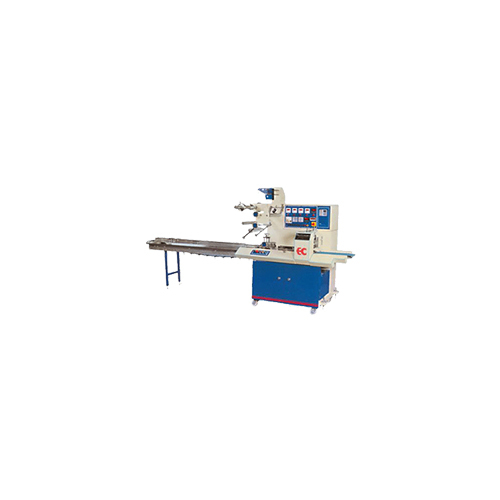 Flow Wrap Machine - S.S. 304 Material, 3600X1500X2000 mm Dimensions | 650 kg Weight, 2 H.P. Power, Automatic Operation, 1-Year Warranty
