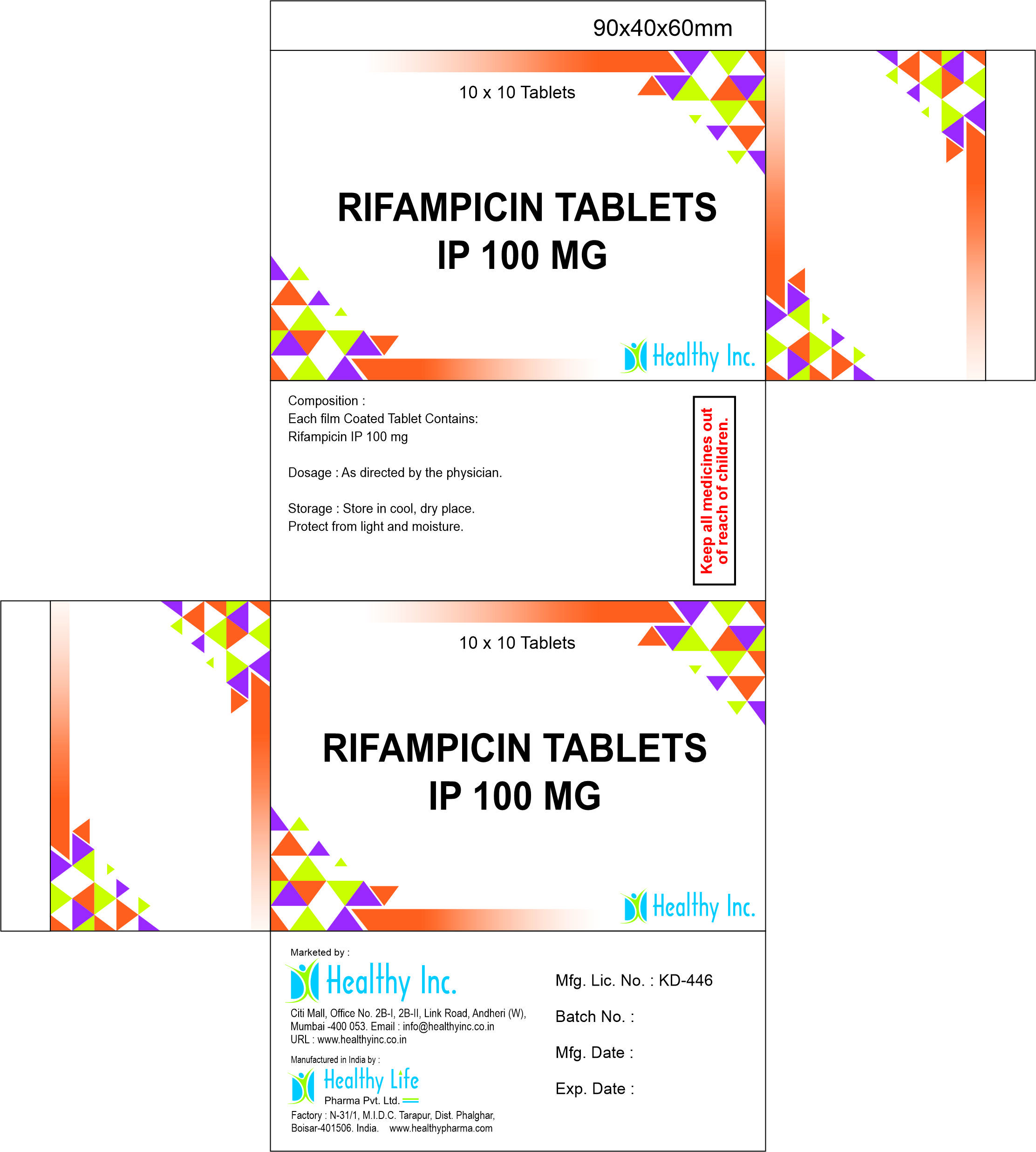 Rifampicin tablet 100mg