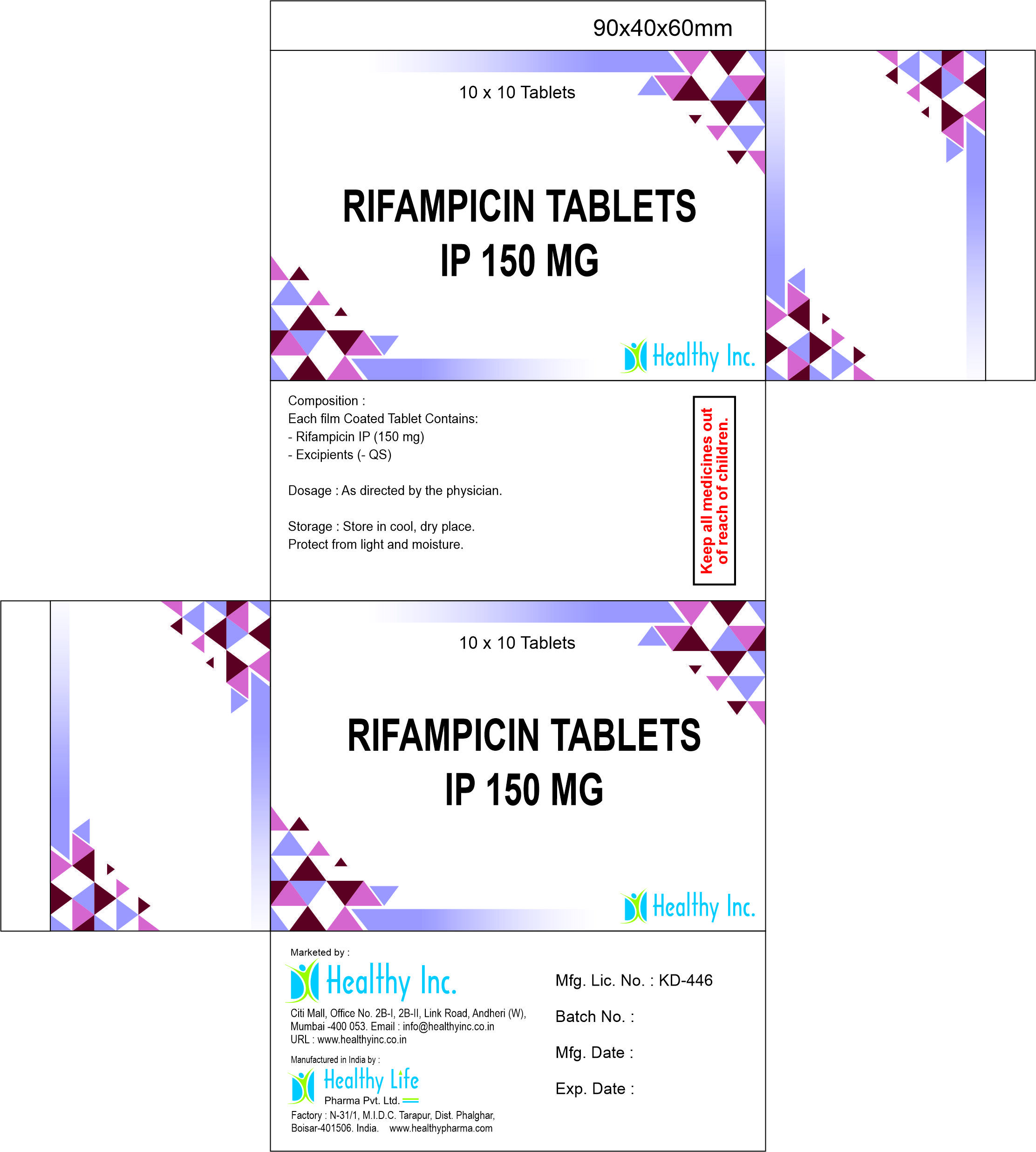 Rifampicin tablet 100mg