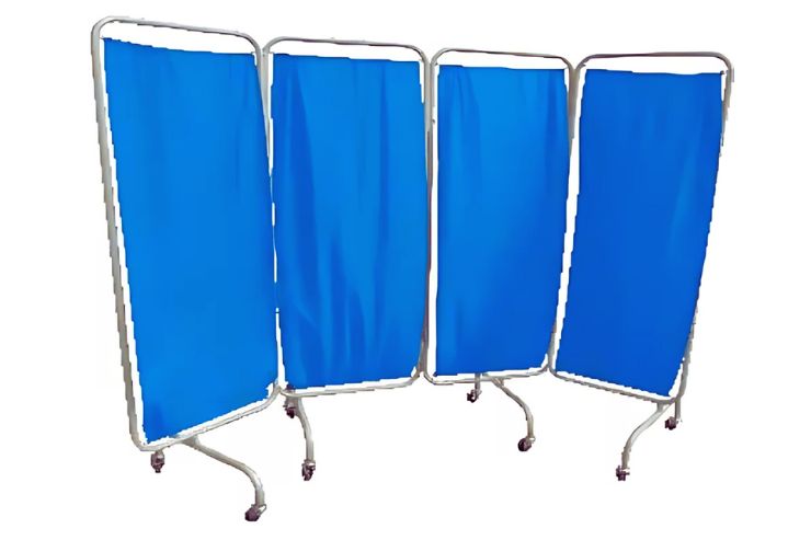 Bed Side Screen (4 Panels) Overall Size: 1680h X 2450l Mm - Application: Hospitals