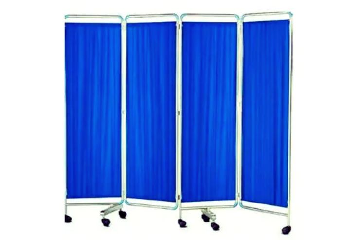 Bed Side Screen (4 Panels) Overall Size: 1680h X 2450l Mm - Application: Hospitals