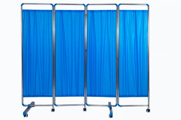 Bed Side Screen (4 Panels) Overall Size: 1680h X 2450l Mm - Application: Hospitals