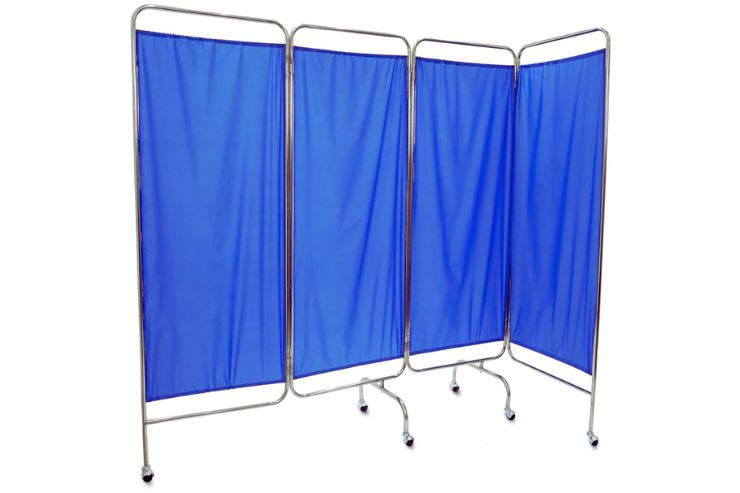 Bed Side Screen (4 Panels) Overall Size: 1680h X 2450l Mm - Application: Hospitals