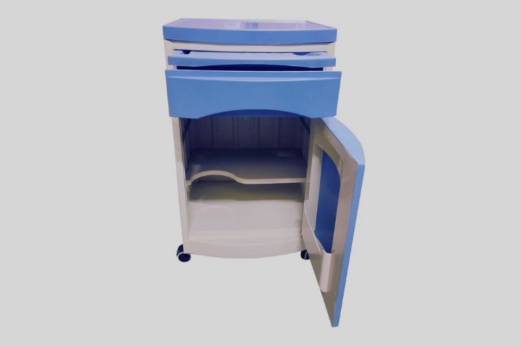 Medicine Cupboard (Abs) Overall Size: 450l X 450w X 760h Mm - Application: Hospital