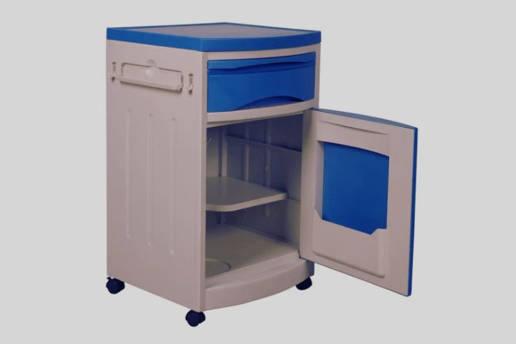 Medicine Cupboard (Abs) Overall Size: 450l X 450w X 760h Mm - Application: Hospital