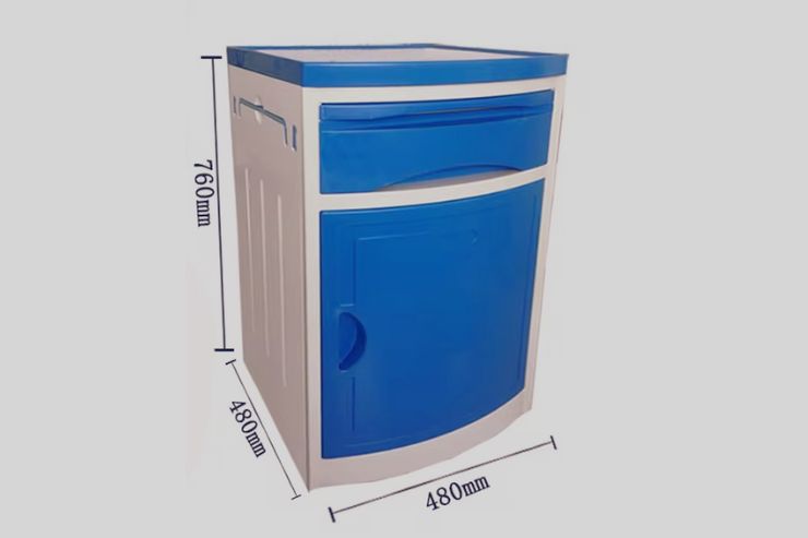 Medicine Cupboard (Abs) Overall Size: 450l X 450w X 760h Mm - Application: Hospital