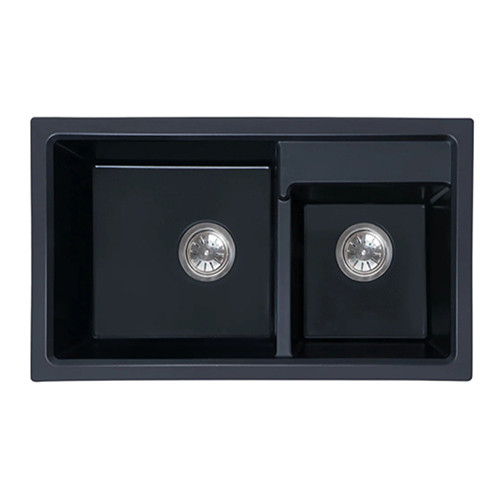 Zen Collection Metallic Black Quartz Kitchen Sink