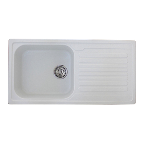 Glo Collection Metallic White Quartz Kitchen Sink