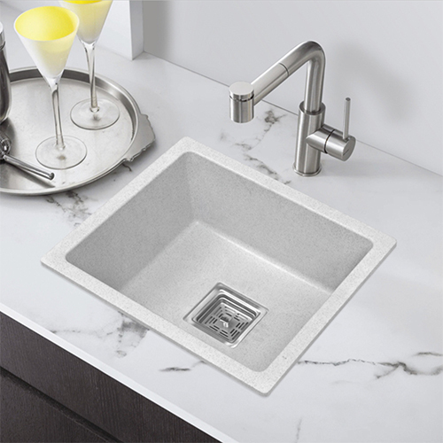 Prime Collection White Granite Quartz Kitchen Sink