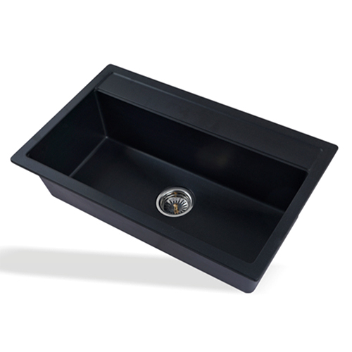 Nova Collection Metallic Black Quartz Kitchen Sink
