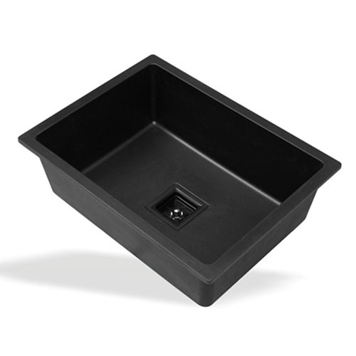 Crystel Collection Metallic Black Quartz Kitchen Sink