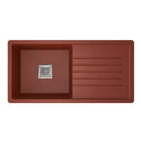 Glo Collection Metallic Choco Red Quartz Kitchen Sink - Application: Industrial