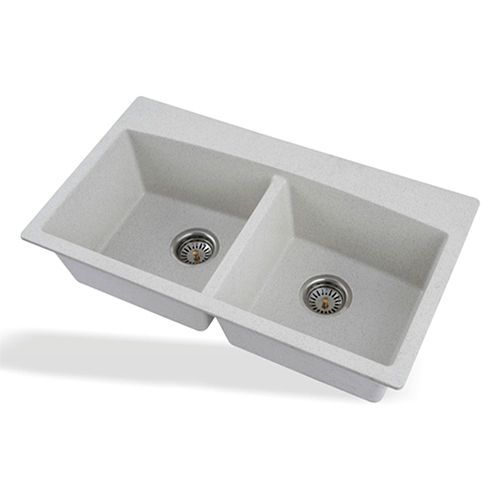 Luxe Collection Granite White Quartz Kitchen Sink - Application: Industrial