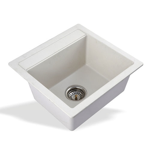 Versa Collection Mettallic White Quartz Kitchen Sink - Application: Industrial