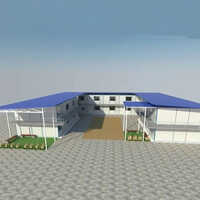 Prefabricated School Building - Steel Structure,  Ample Classroom Space, Classic White Finish | Designed For Quick Assembly And Long-lasting Durability