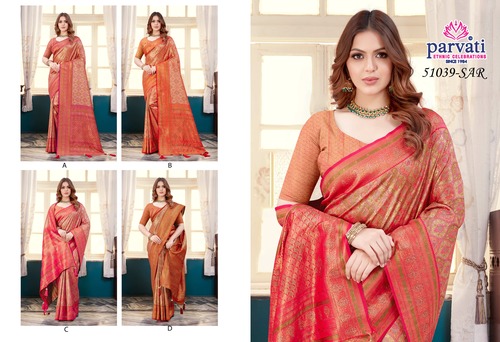 Parvati Multicolor Rapier Silk Saree -51039